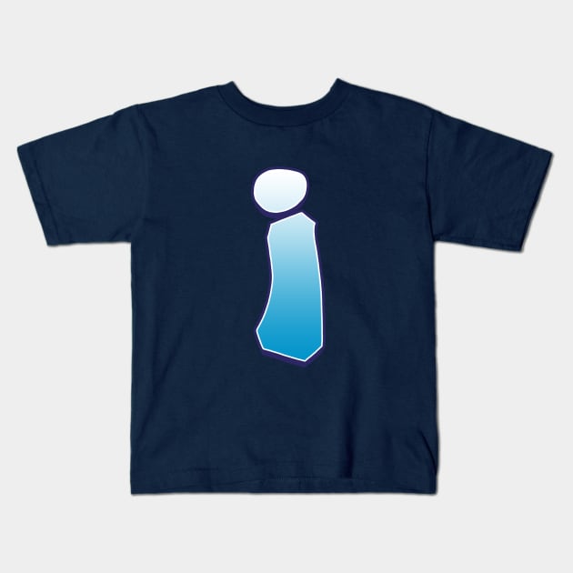 i - Blue Kids T-Shirt by Dmitri